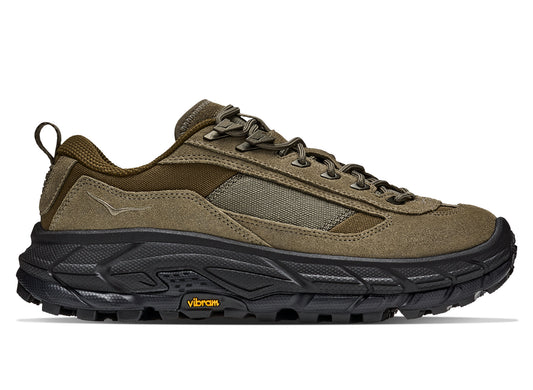 Hoka Tor Summit FLD in Black / Antique Olive — right side view