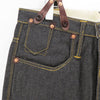 Junya Watanabe MAN x Levi's suspenders denim pants in black back waist detail