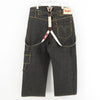 Junya Watanabe MAN x Levi's suspenders denim pants in black back view