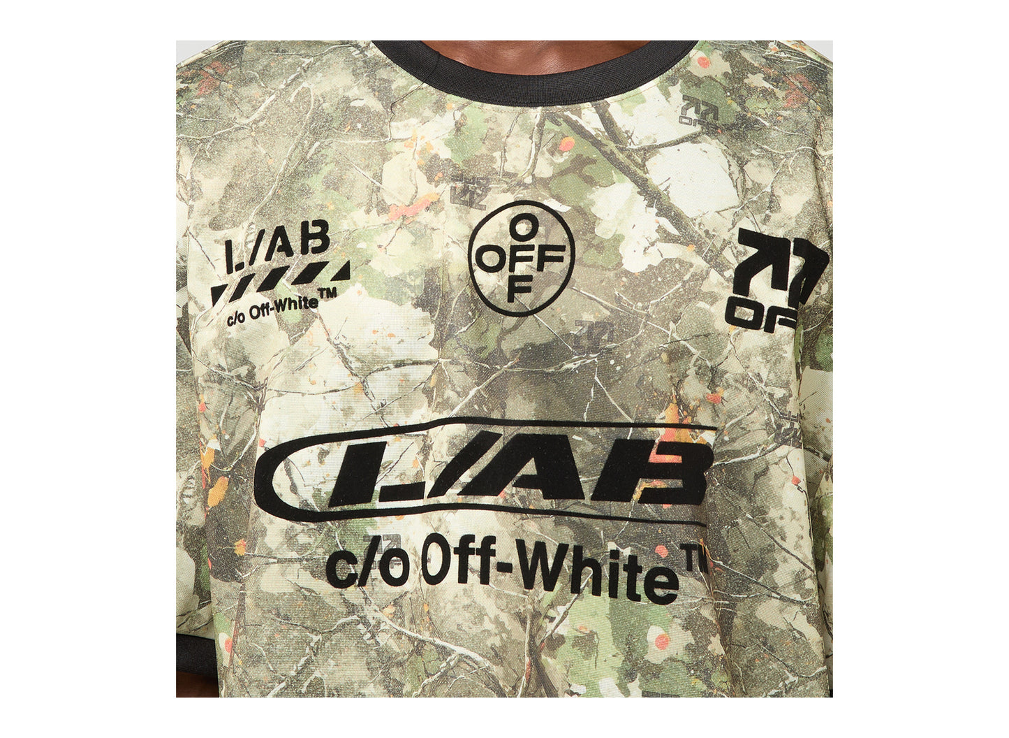 L/AB c/o Off-White Off Camo Soccer Jersey detail