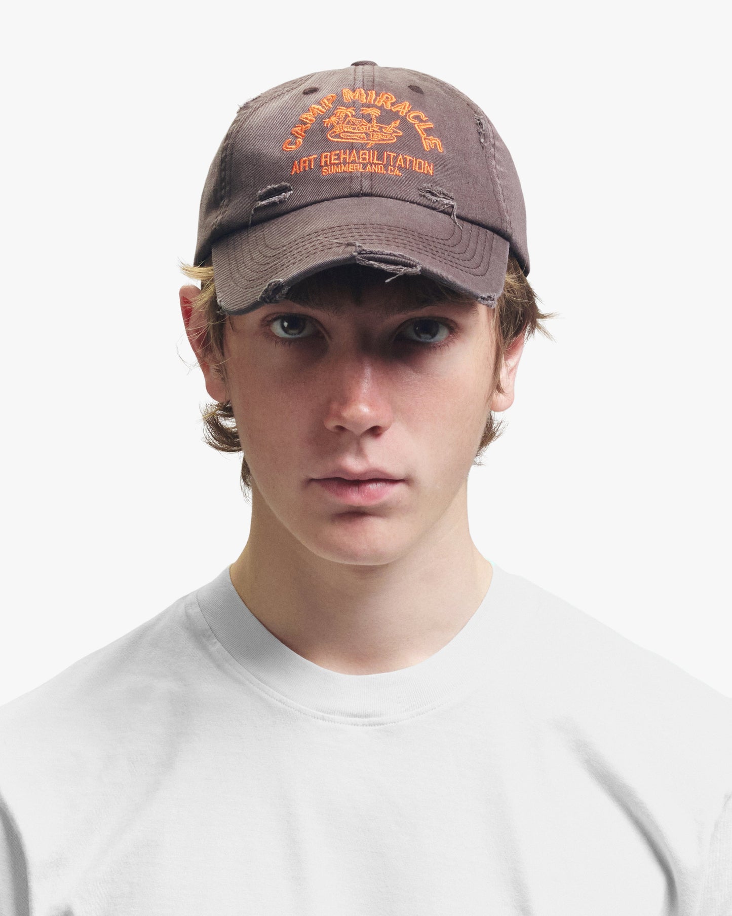 Nahmias Camp Miracle 6 Panel Hat in Vintage Brown view 3