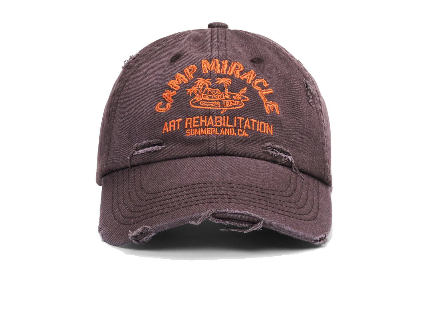 Nahmias Camp Miracle 6 Panel Hat in Vintage Brown main view
