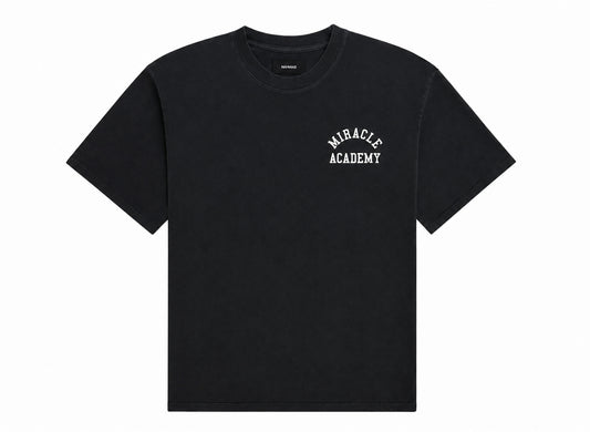 Nahmias Miracle Academy Boxy T-Shirt in Sunfade Black main view