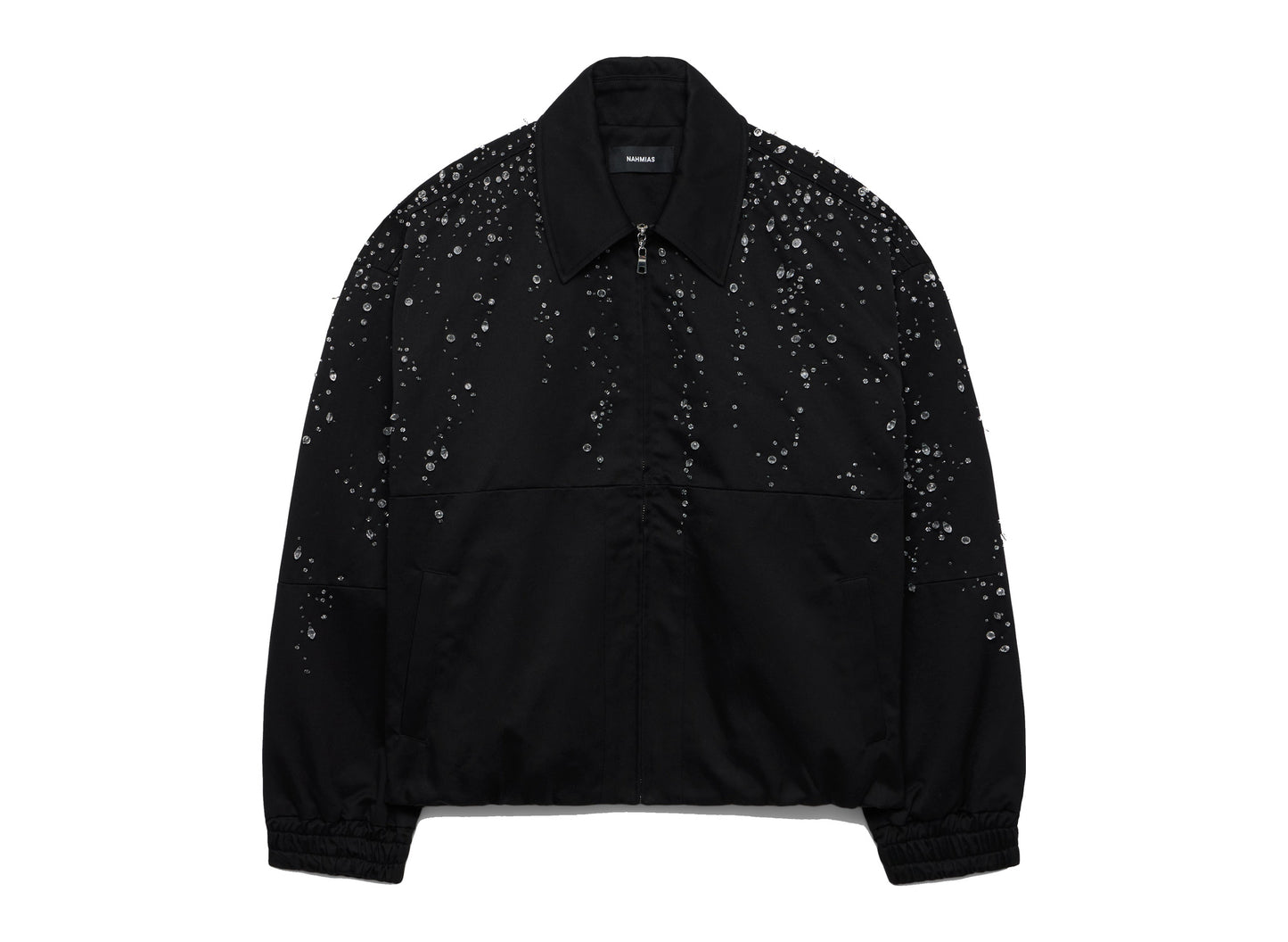 Nahmias Rain Cocoon Jacket W123-J69-001 in Black front on white