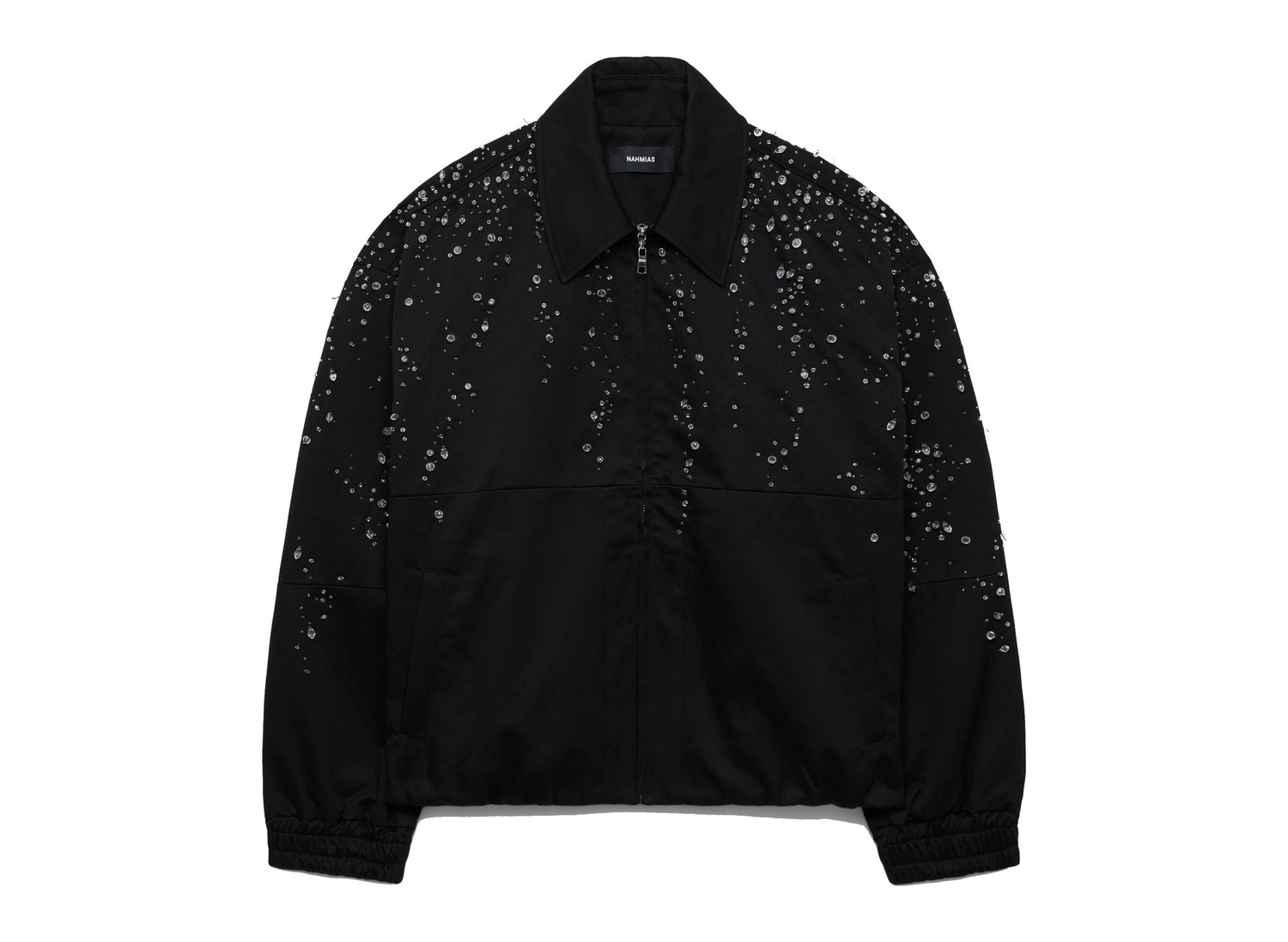 Nahmias Rain Cocoon Jacket W123-J69-001 in Black front on white