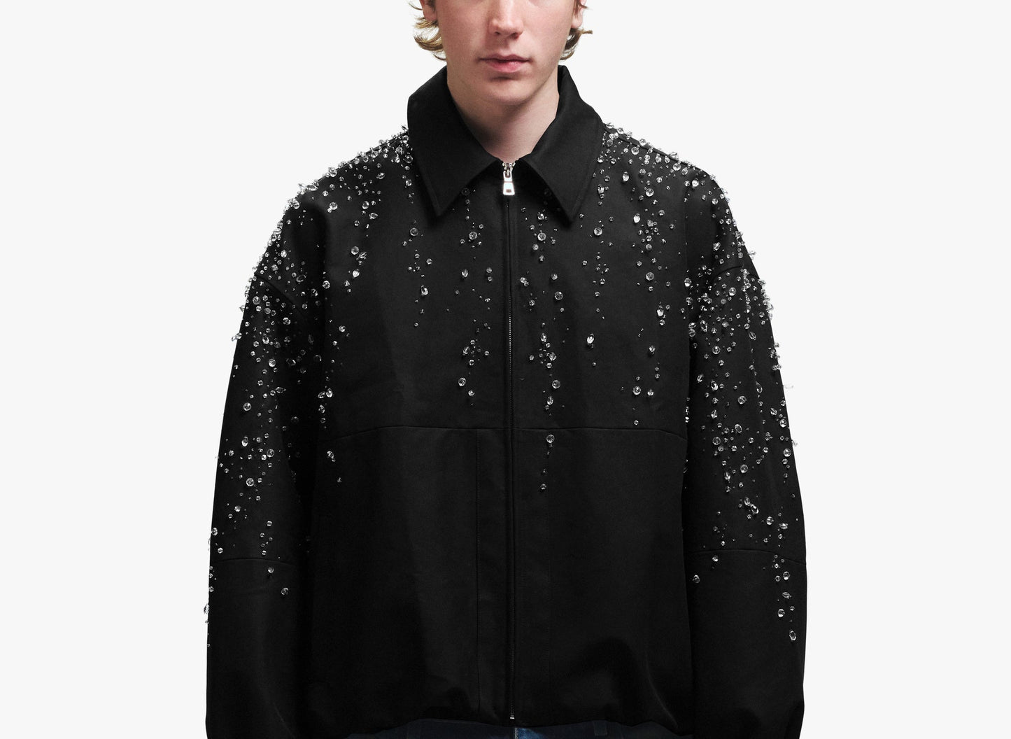 Nahmias Rain Cocoon Jacket W123-J69-001 in Black model front
