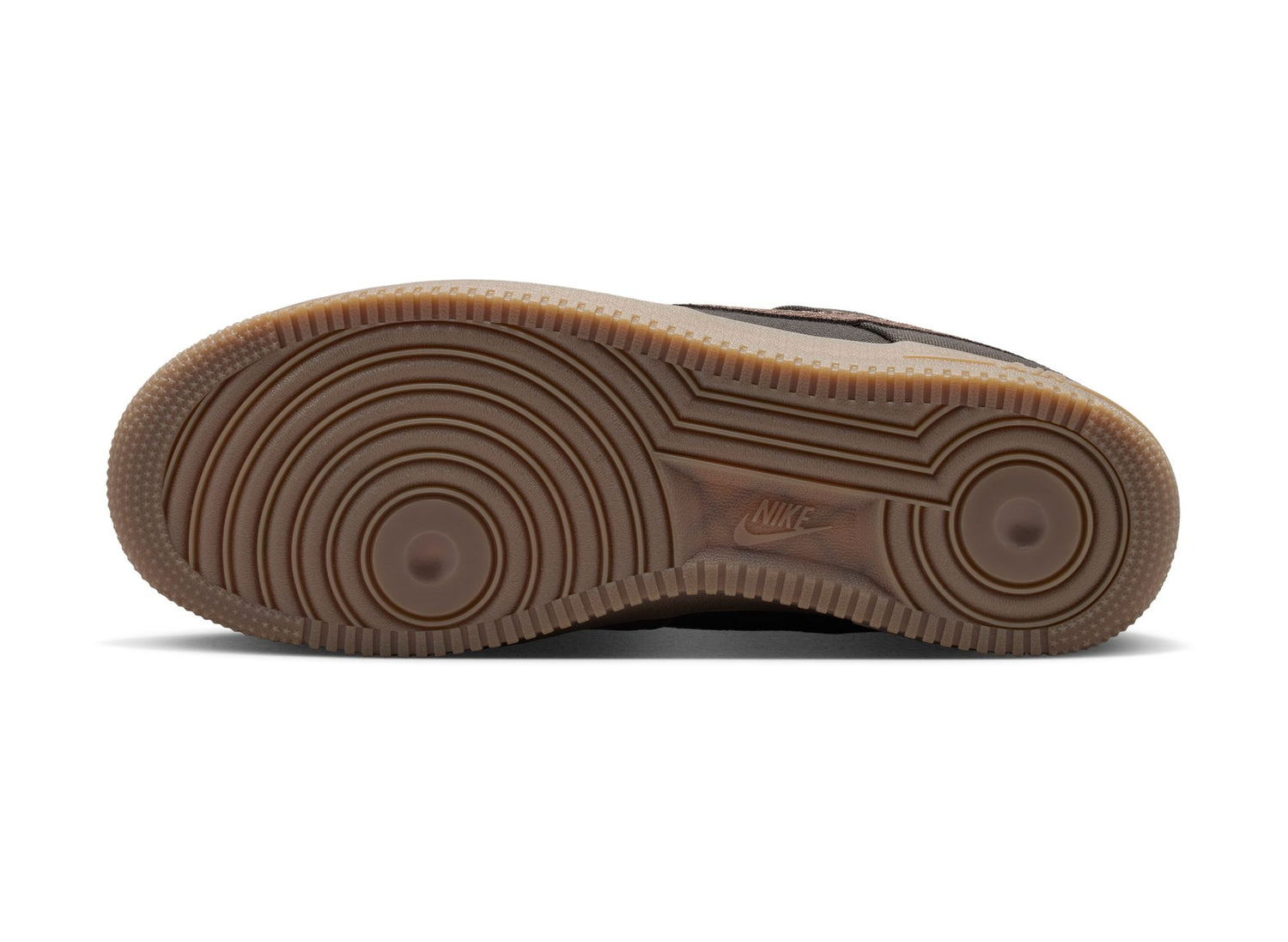 Nike Air Force 1 '07 LV8 in Shadow Brown / Baroque Brown — outsole view