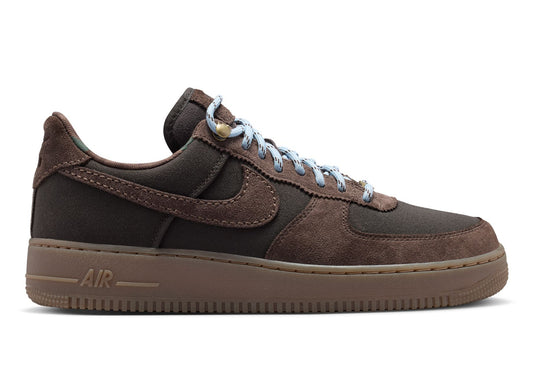 Nike Air Force 1 '07 LV8 in Shadow Brown / Baroque Brown — right-facing side profile