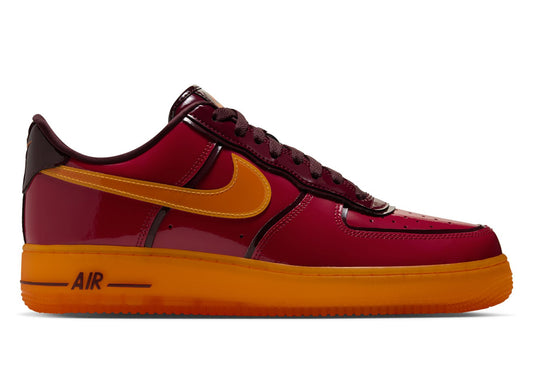 Nike Air Force 1 07 Premium in Gym Red / Bright Ceramic — right profile