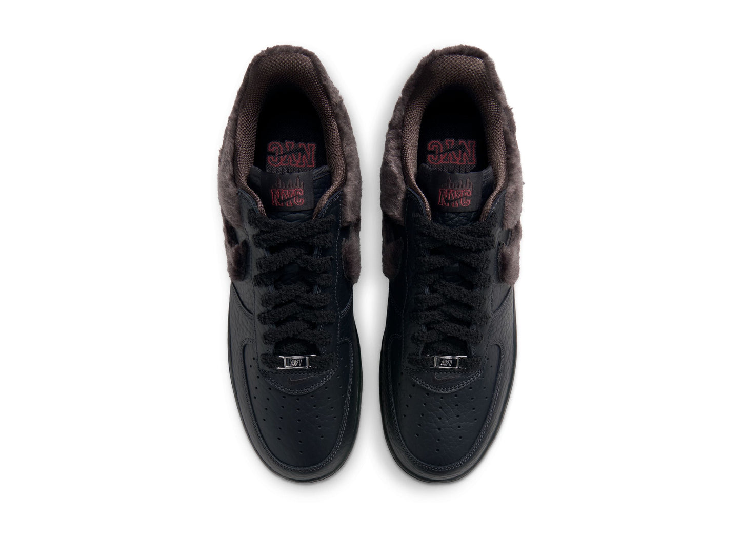 Nike Air Force 1 Low Retro Halloween IV4884-200 in Baroque Brown and Black — top pair