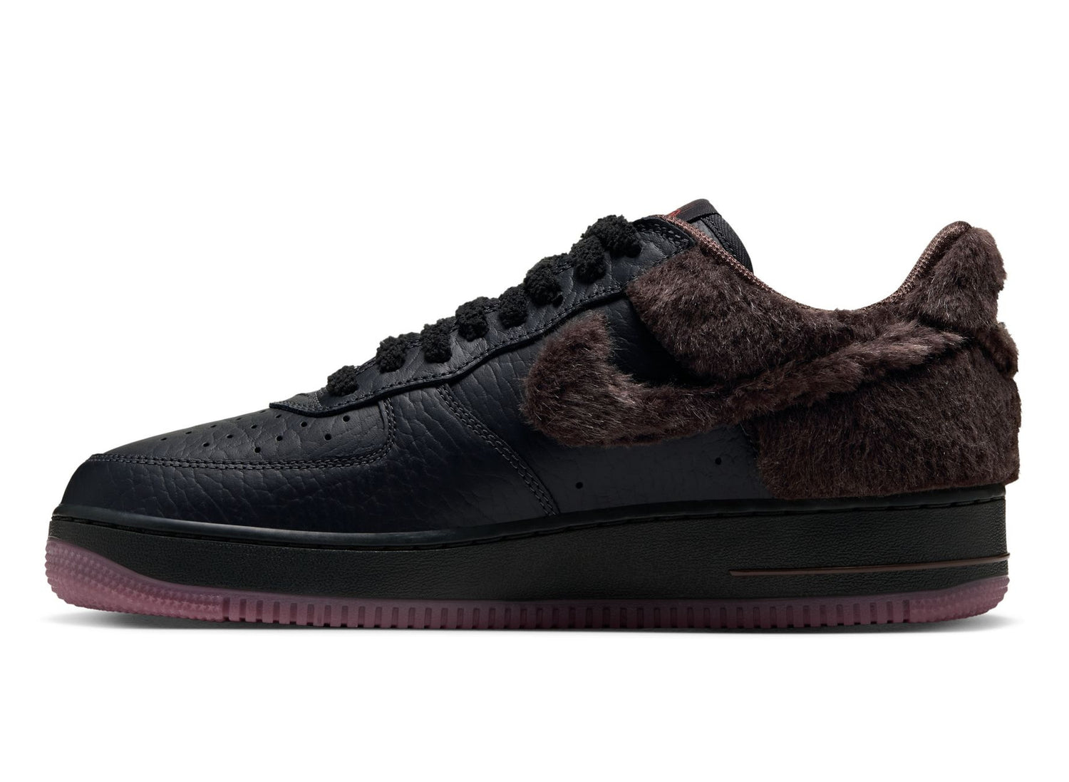 Nike Air Force 1 Low Retro Halloween IV4884-200 in Baroque Brown and Black — alternate left profile
