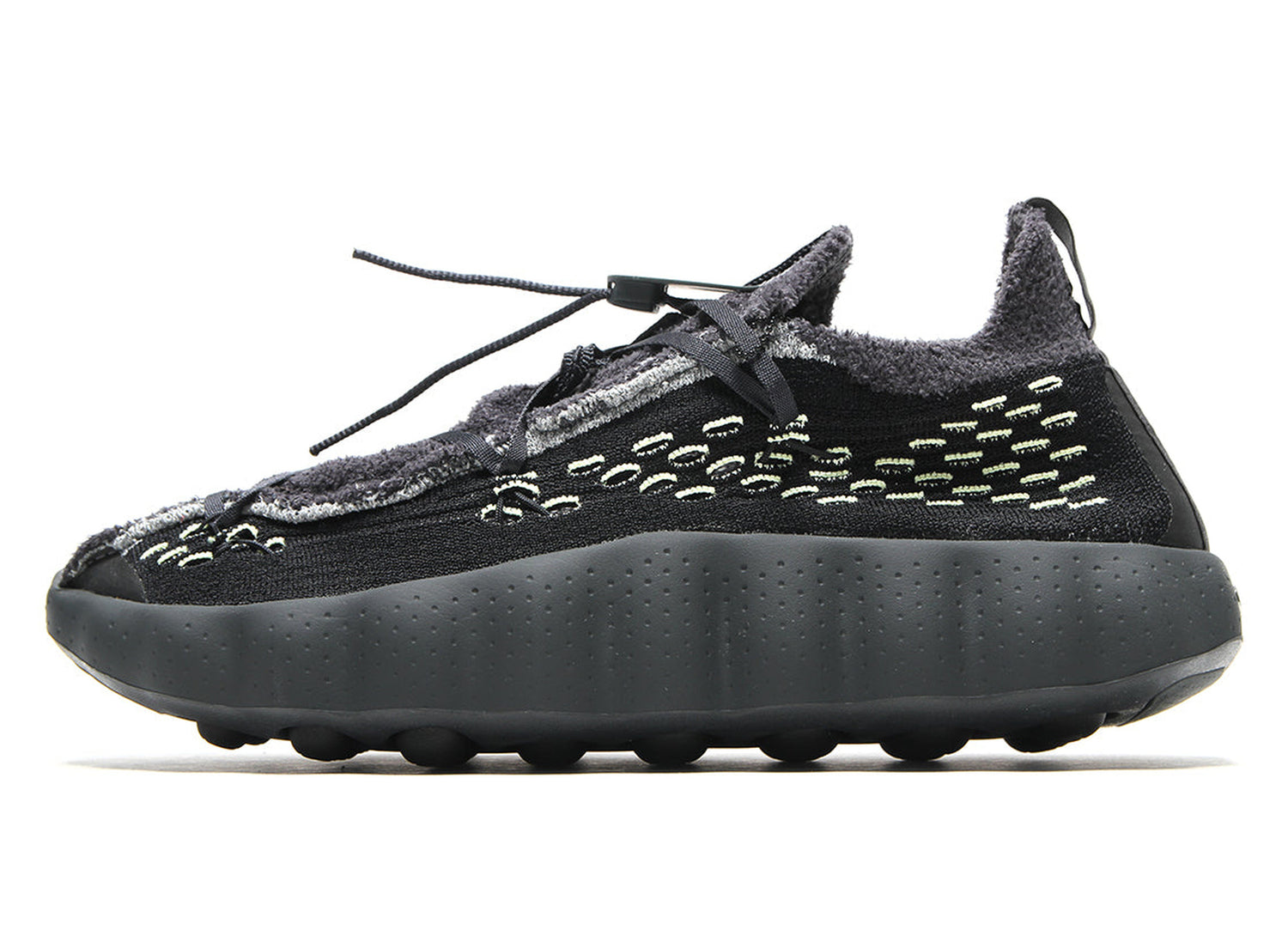 Nike Mind 002 Flyknit IR2176-002 in Black / Dark Smoke Grey / Anthracite — left profile