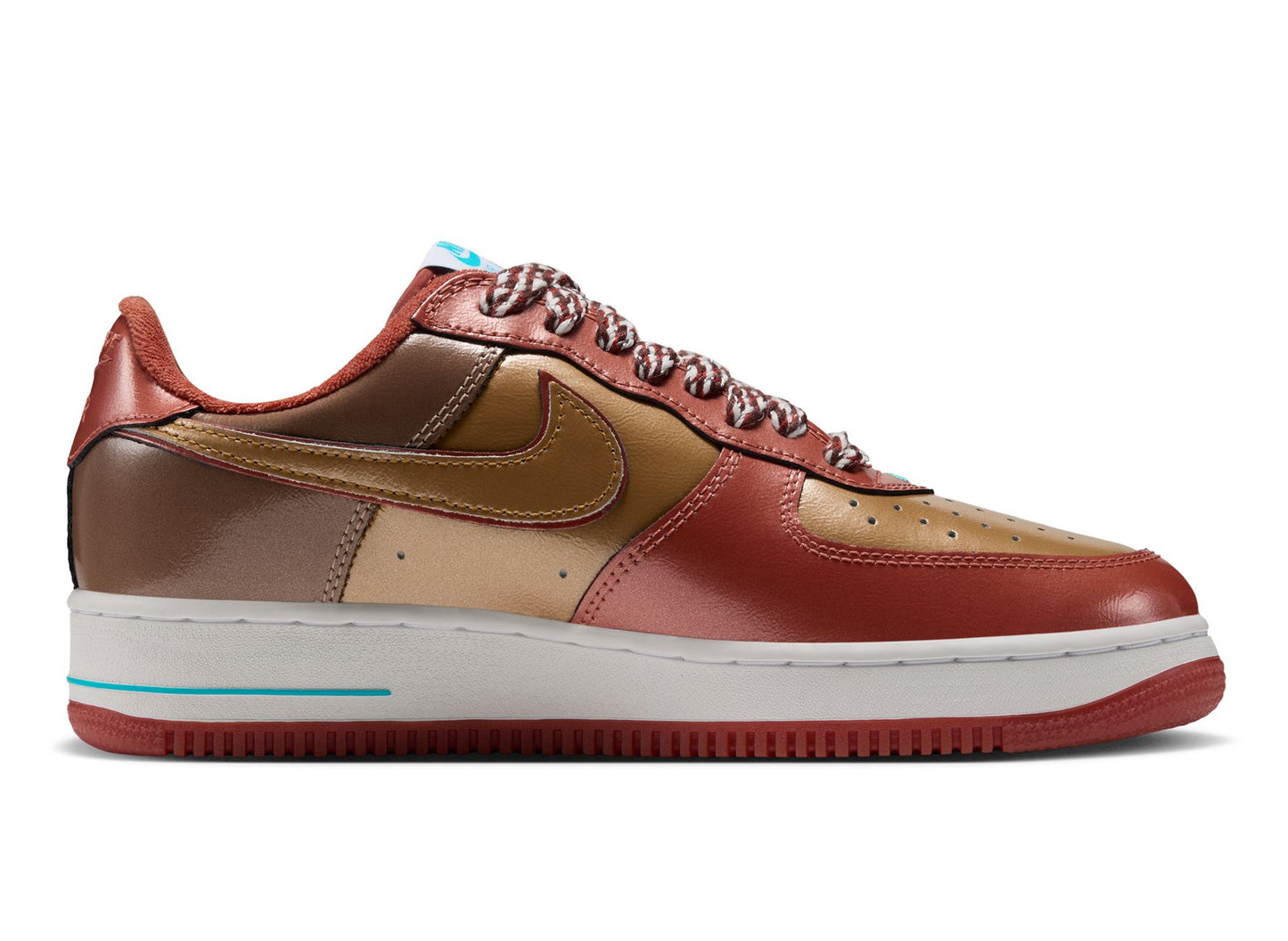 Nike x NIGO x J-Hope Air Force 1 '01 IO8766-800 in Burnt Sunrise — alternate right profile