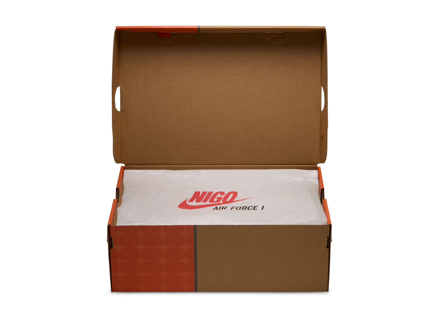 Nike x NIGO x J-Hope Air Force 1 '01 IO8766-800 in Burnt Sunrise — open box