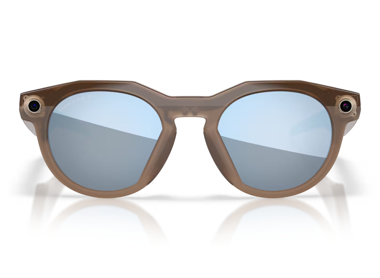 Oakley Meta HSTN Brown Smoke Frames w/ Prizm Deep Water Polarized Lenses