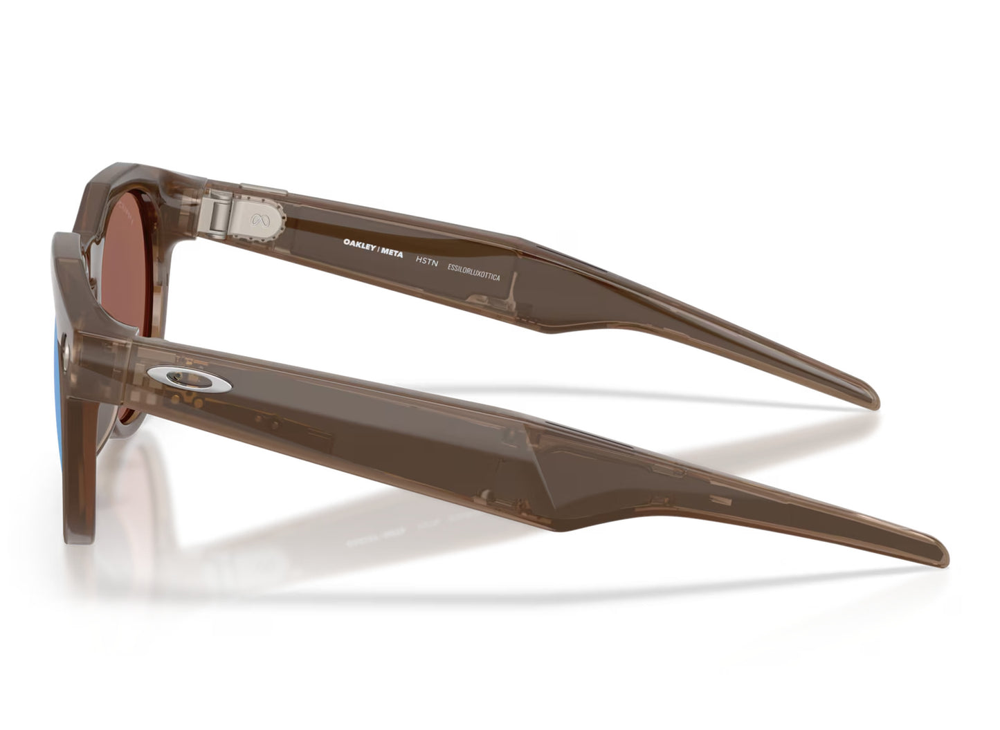 Oakley Meta HSTN Brown Smoke Frames w/ Prizm Deep Water Polarized Lenses