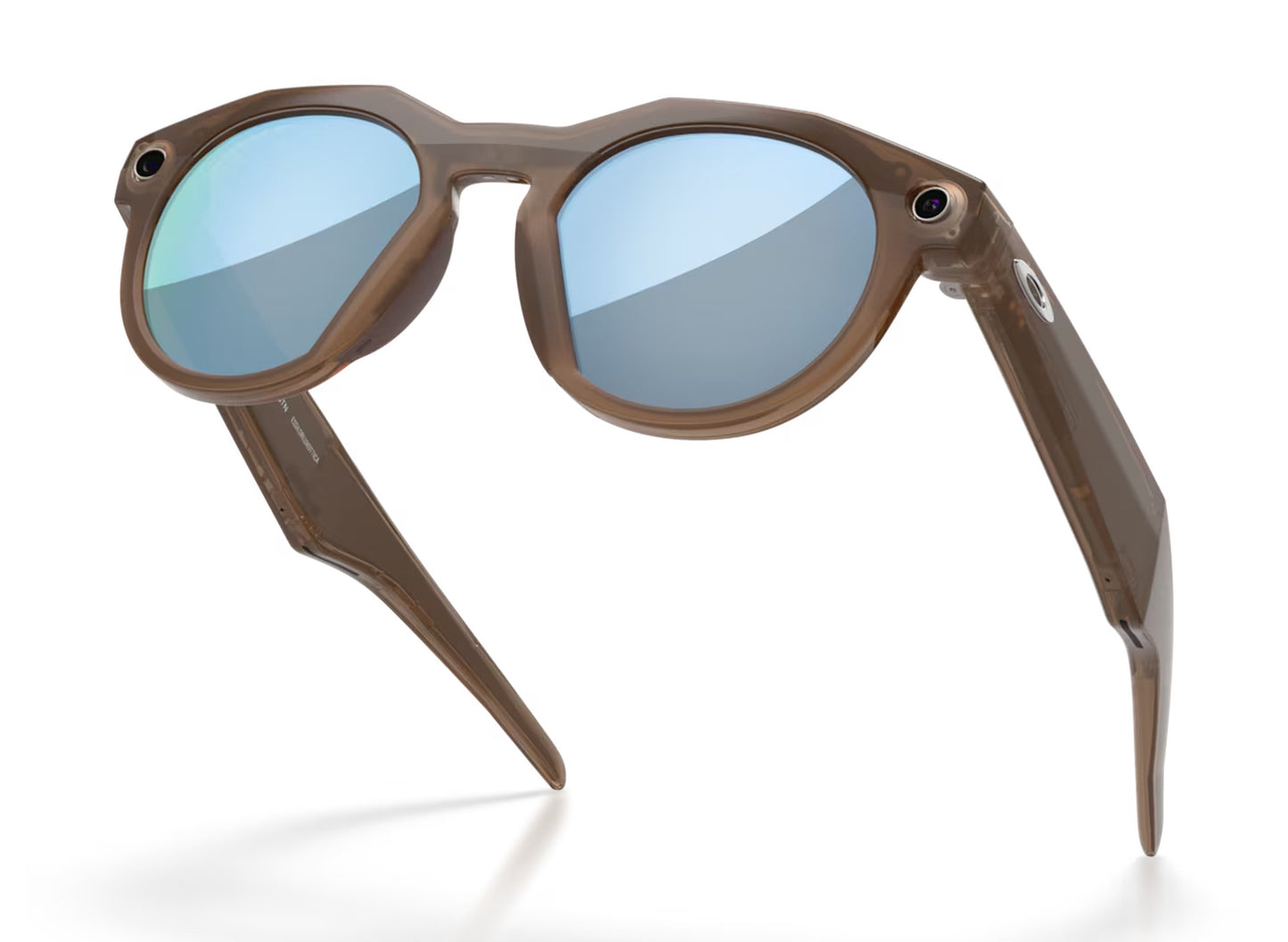 Oakley Meta HSTN Brown Smoke Frames w/ Prizm Deep Water Polarized Lenses