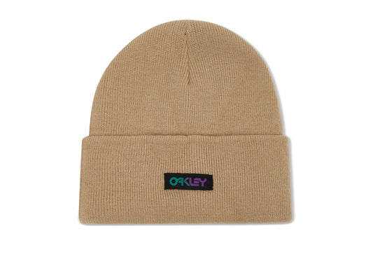 Oakley B1B Gradient Patch Beanie in Pebble - front