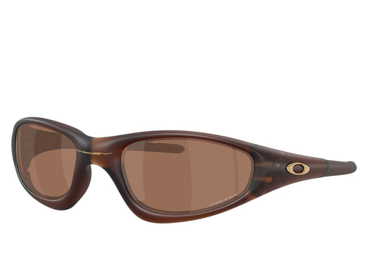 Oakley MUZM Straight Jacket 99 in Matte Rootbeer / Prizm Tungsten — three-quarter front