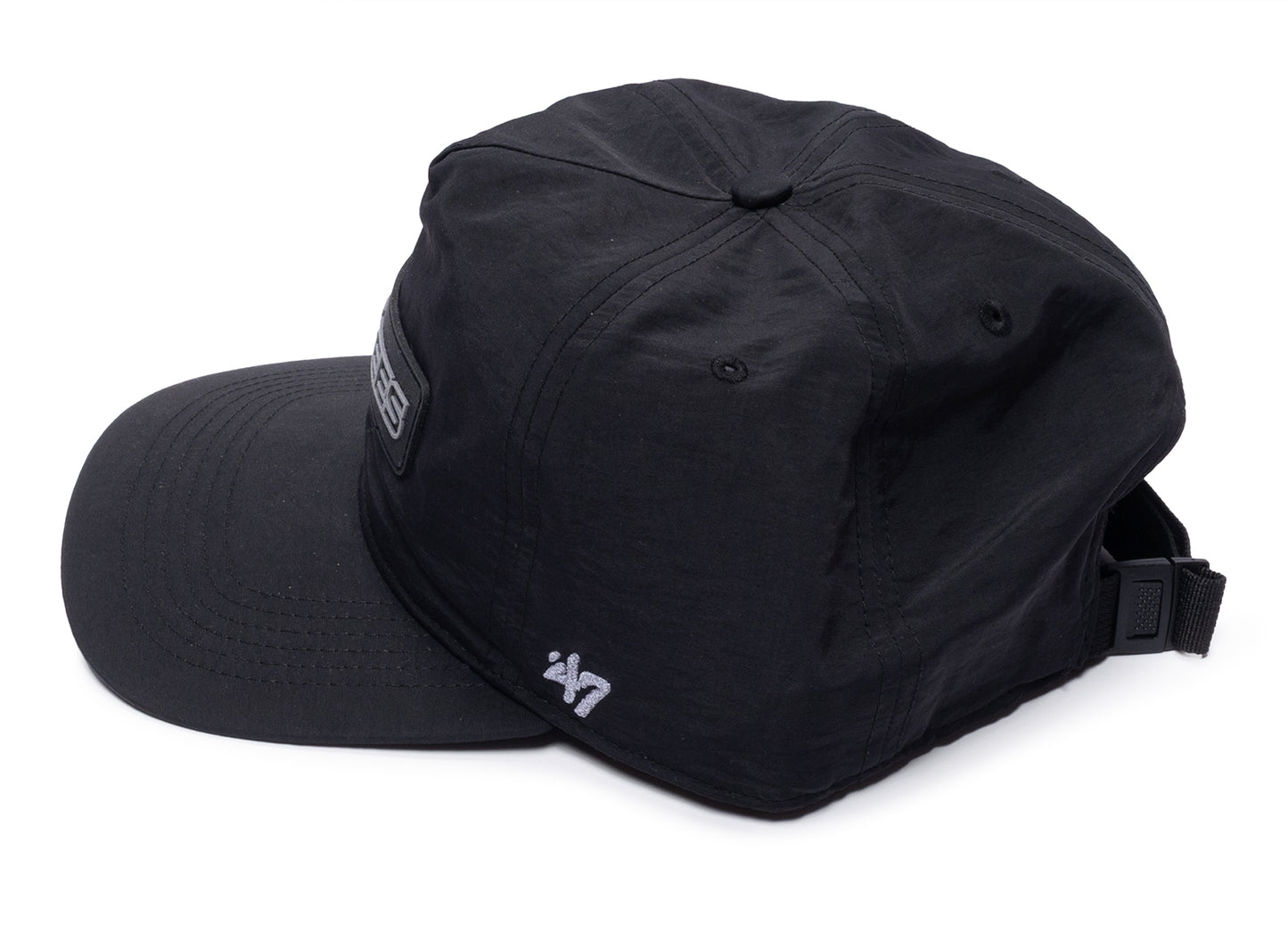 47 Brand MLB Black Los Angeles Dodgers Snapback Hat — view 3