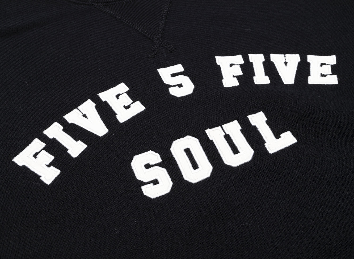 555 Soul Heritage Arch Crewneck in Black - view 2