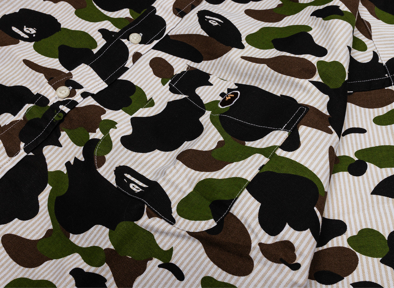 A Bathing Ape 1st Camo Stripe Relaxed Fit L/S Shirt - view 2