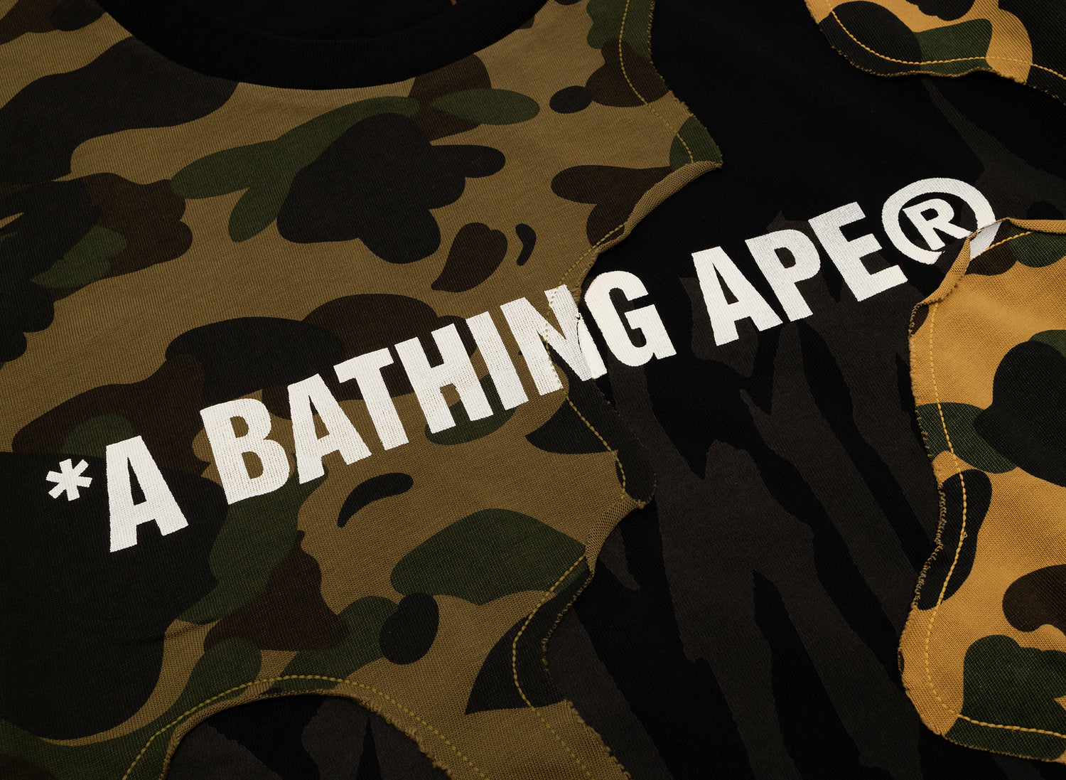 A Bathing Ape 1st Camo Upcycled Logo Relaxed Fit Tee - view 3