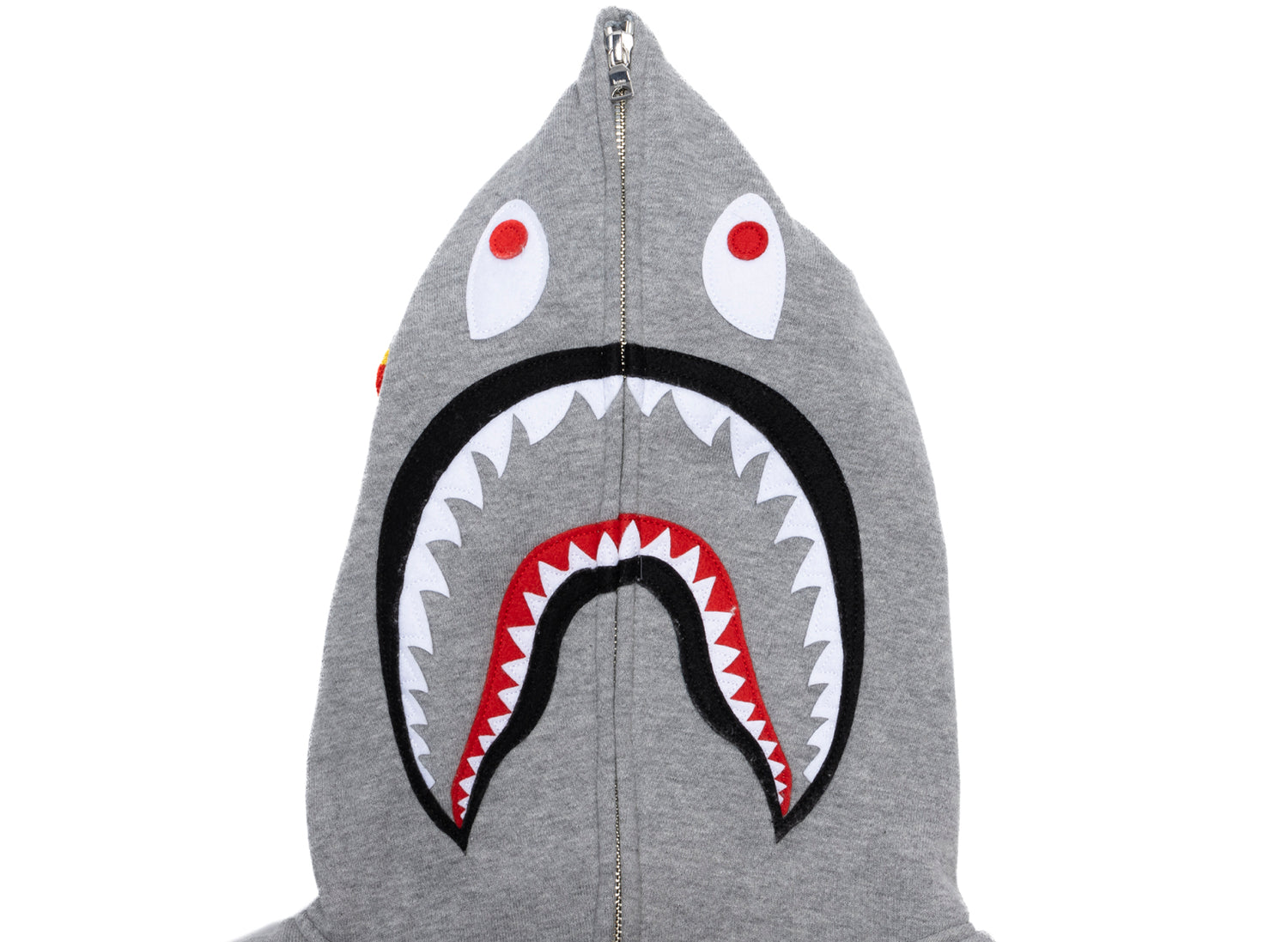 A Bathing Ape 2nd Shark Full Zip Hoodie in Grey - view 2