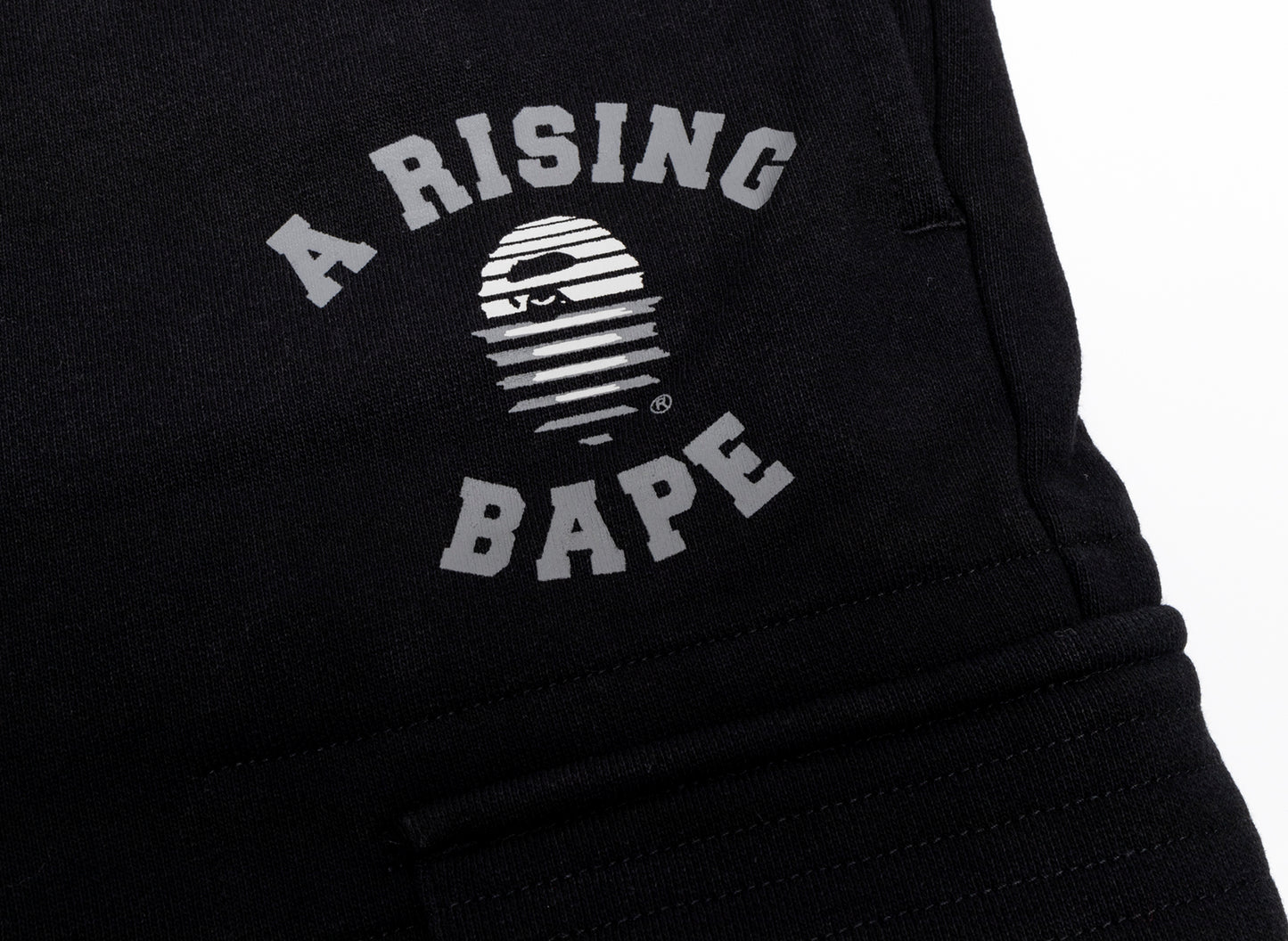 A Bathing Ape A Rising Bape Military Sweatpants in Black - view 2