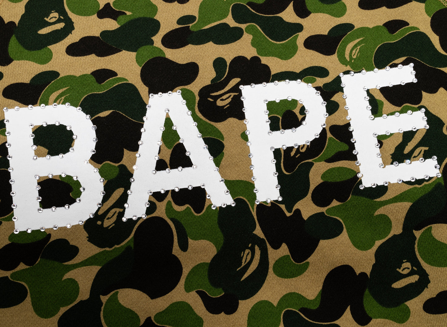 A Bathing Ape ABC Camo Crystal Stone Crewneck in Green - view 2