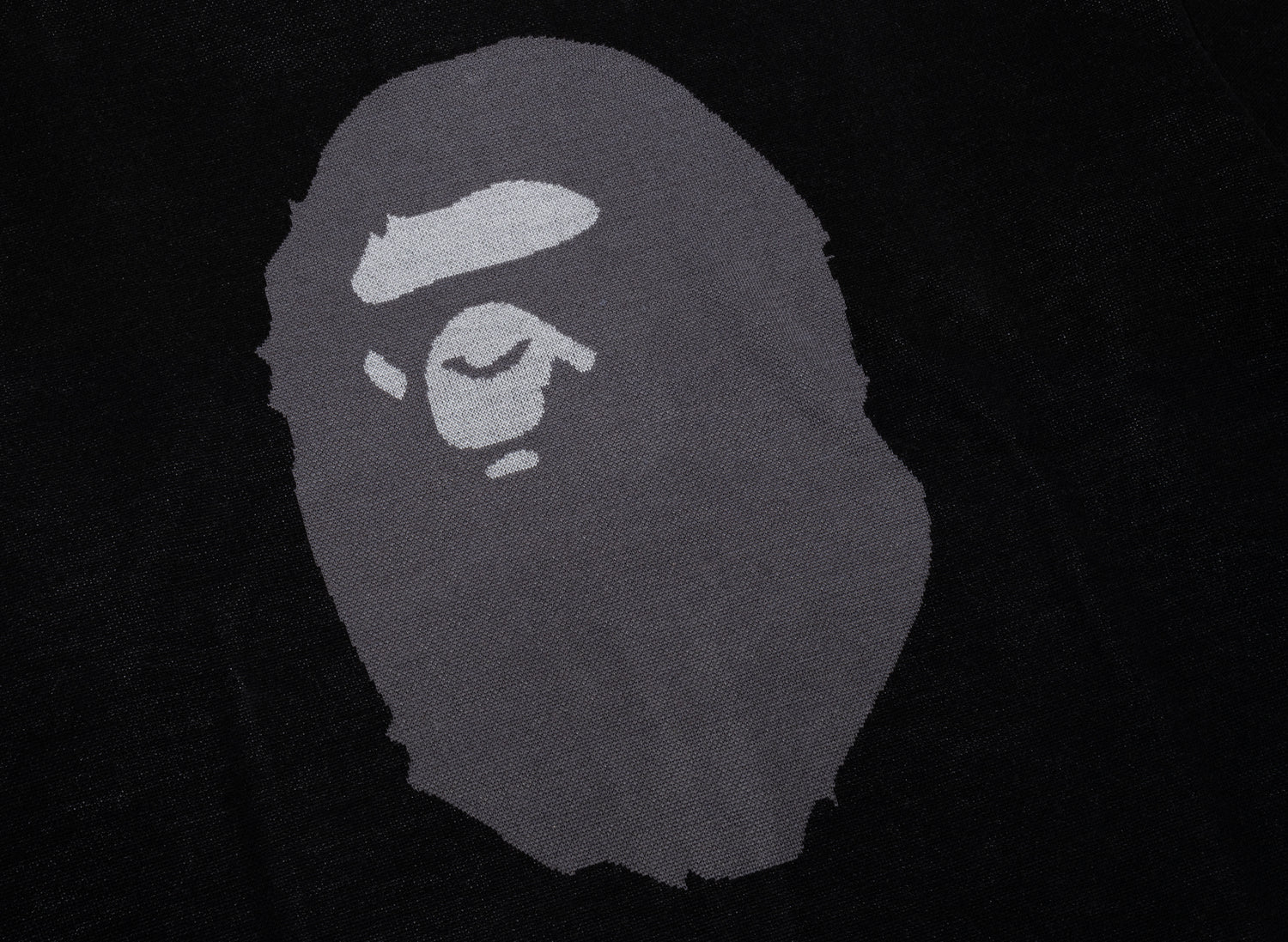A Bathing Ape Ape Head Jacquard Knit Sweater in Black - view 2