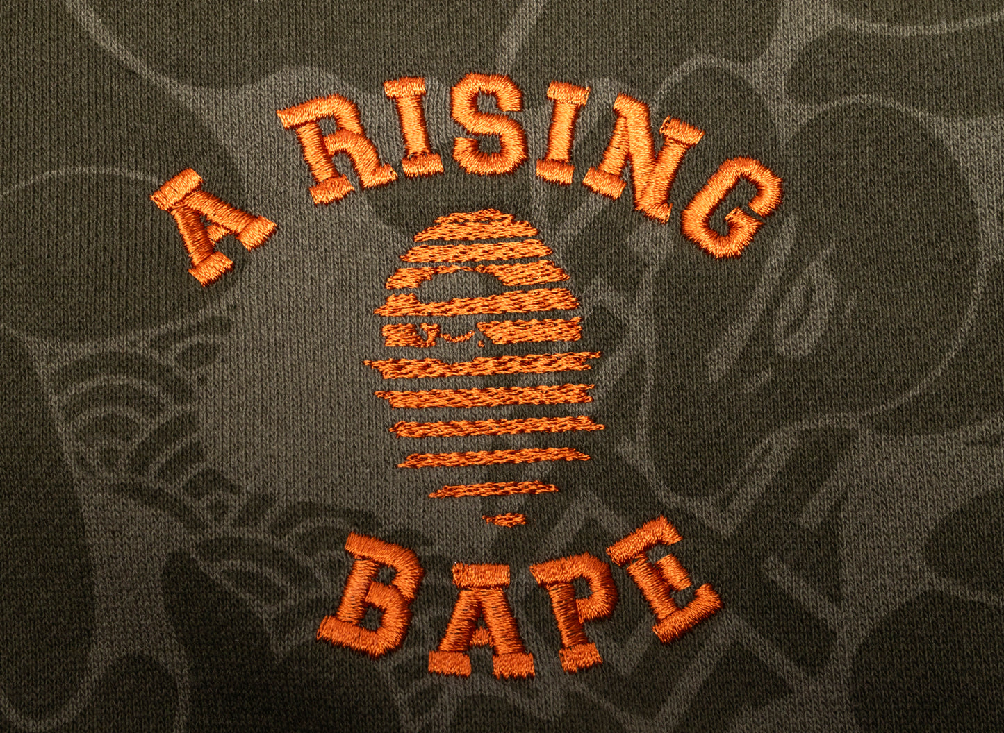 A Bathing Ape Asia Camo Pullover Hoodie in Olive - view 2