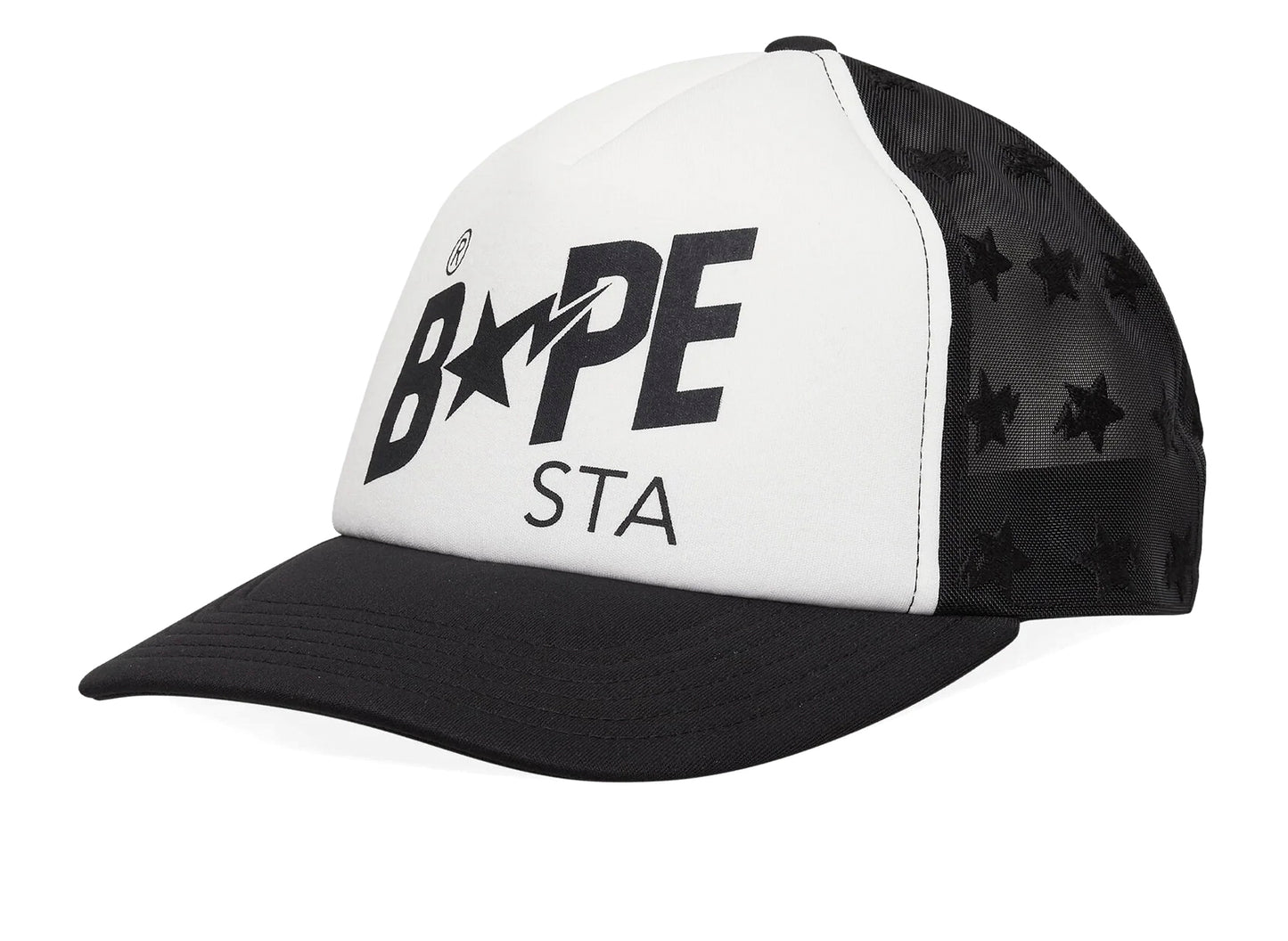 A Bathing Ape Bape Sta Mesh Cap in Black — view 2
