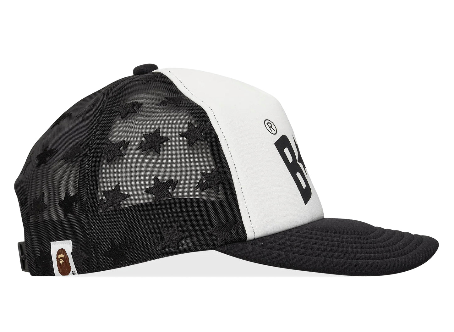 A Bathing Ape Bape Sta Mesh Cap in Black — view 3