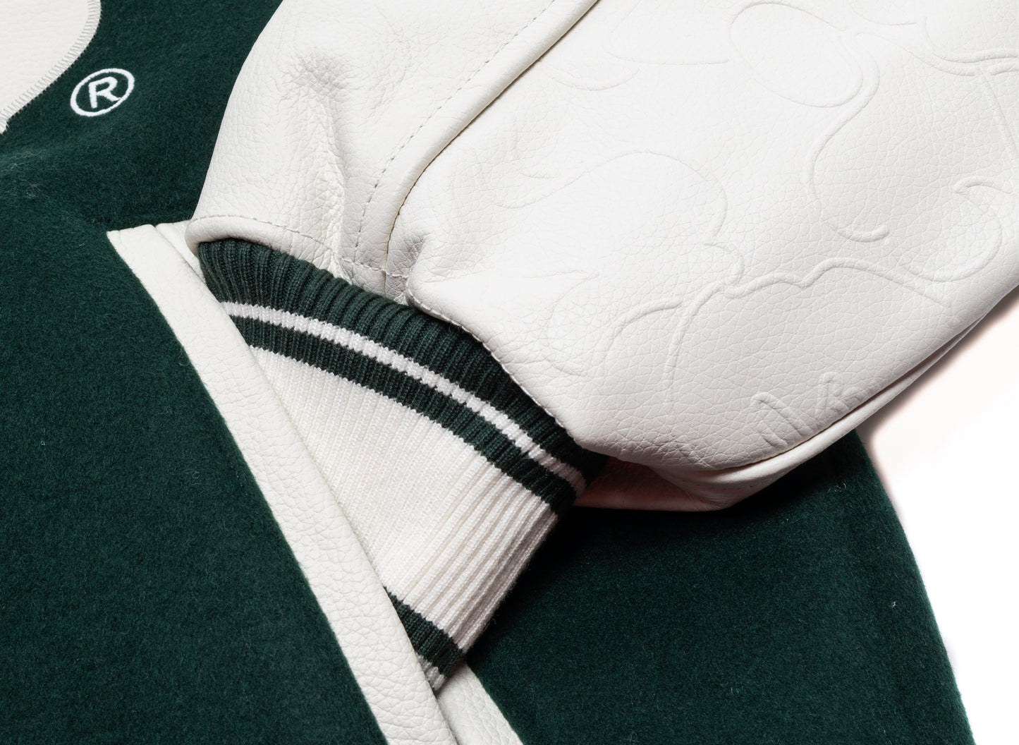 A Bathing Ape Bape Varsity Jacket in Green - view 2