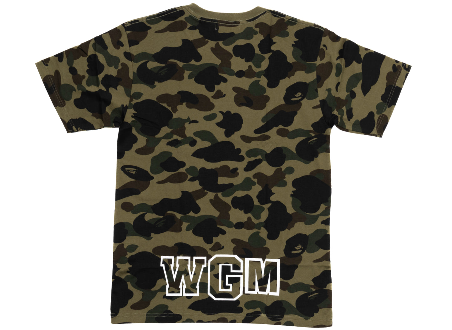 A Bathing Ape Bape Zipper S/S Tee in Green Camo - view 2