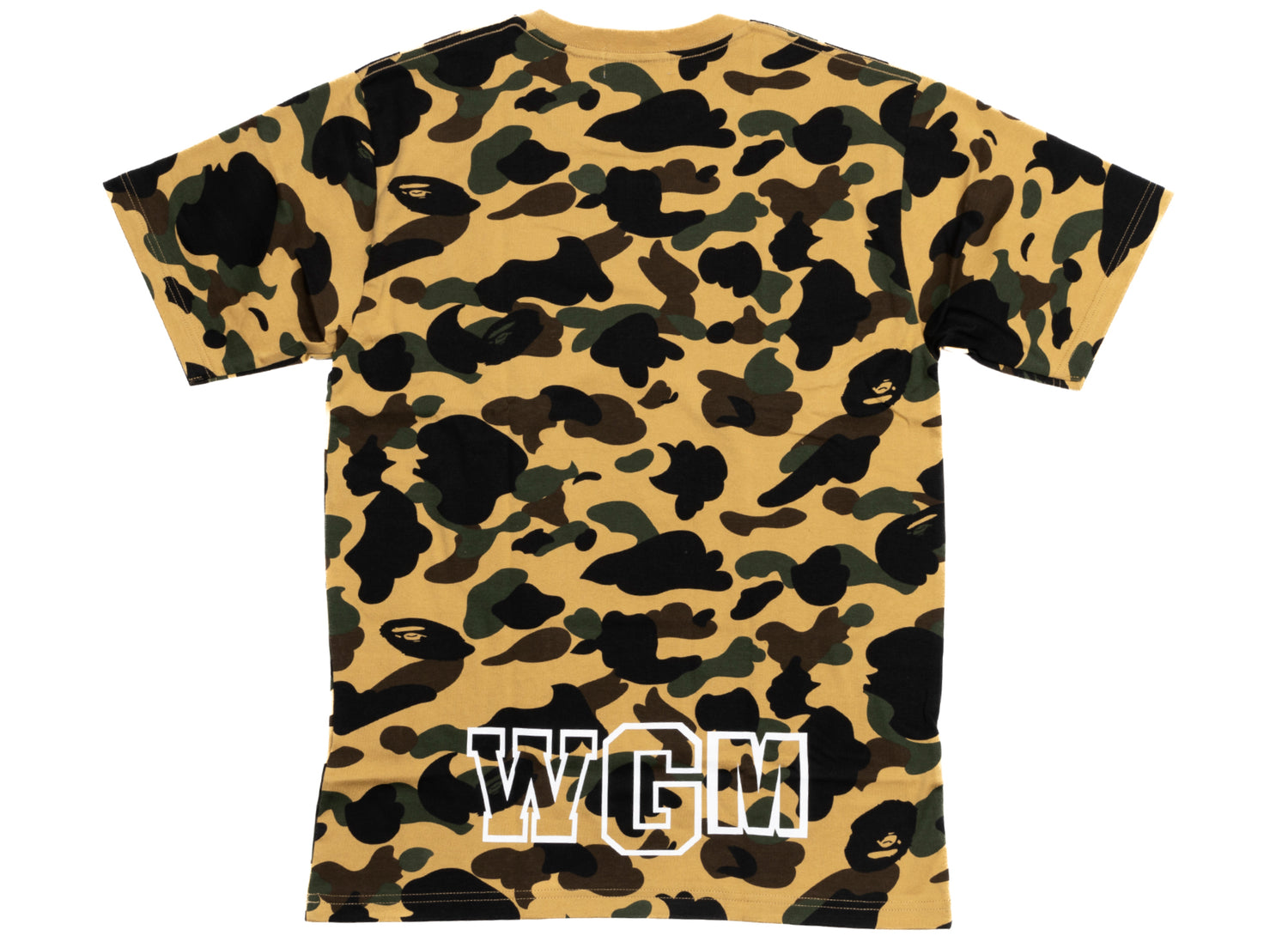 A Bathing Ape Bape Zipper S/S Tee in Tan Camo - view 2