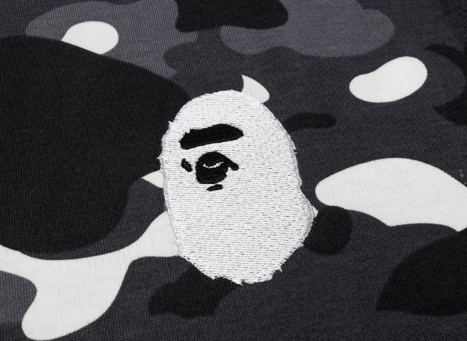 A Bathing Ape City Camo Large Ape Head Tee in Black - view 2
