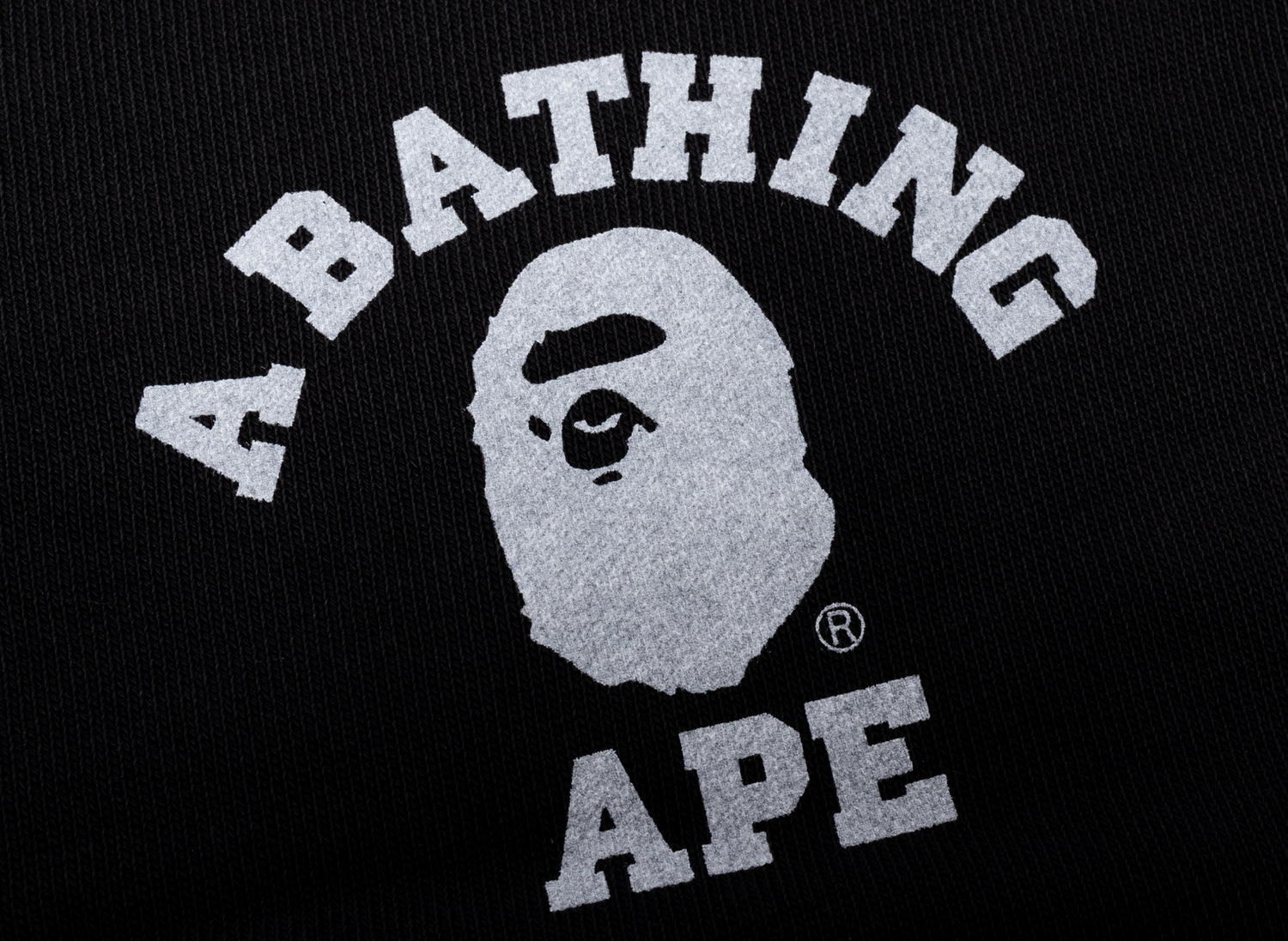 A Bathing Ape College One Point Overdye Pants in Black - view 2