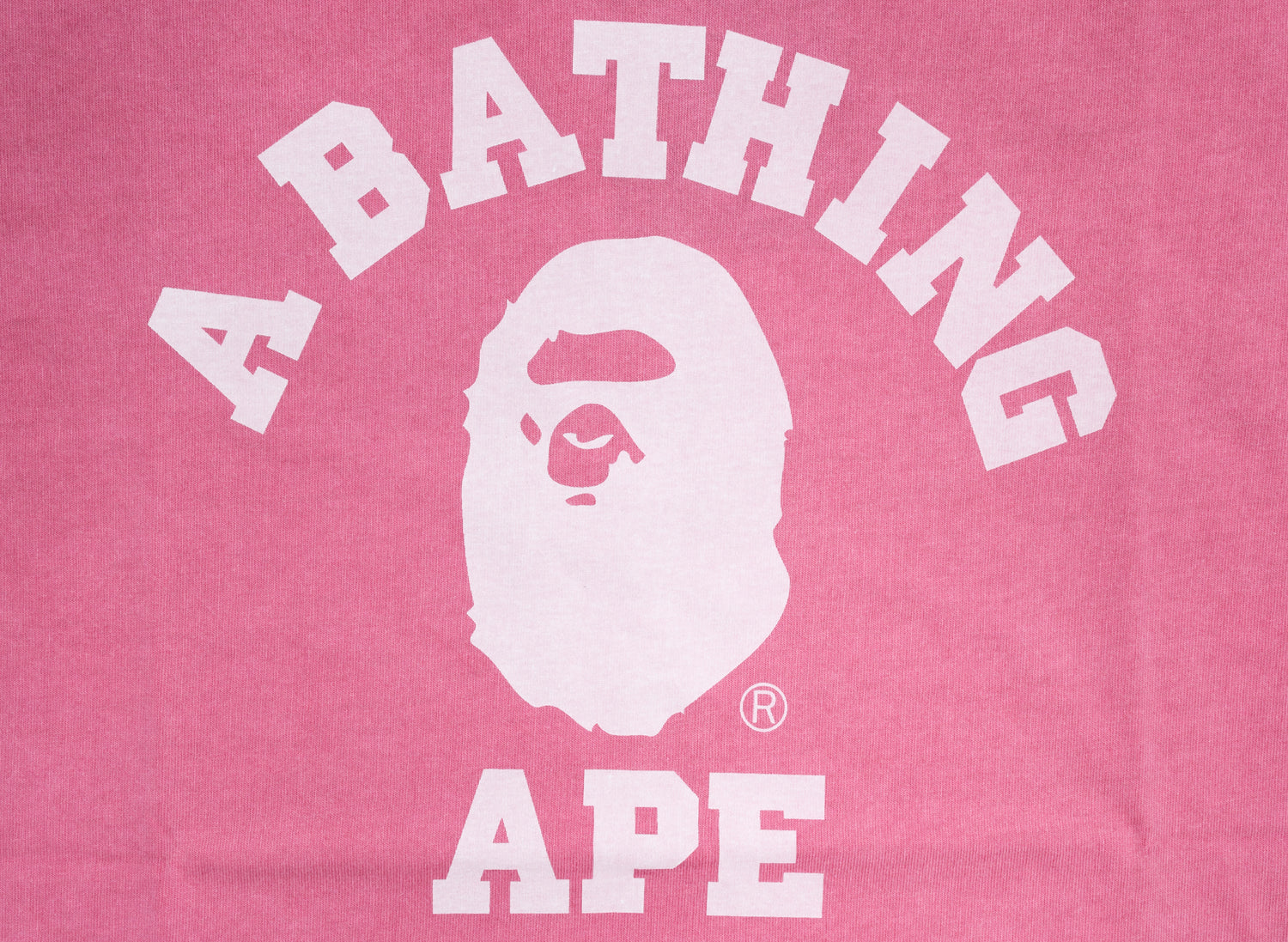 A Bathing Ape College Overdye Tee in Pink – Oneness Boutique