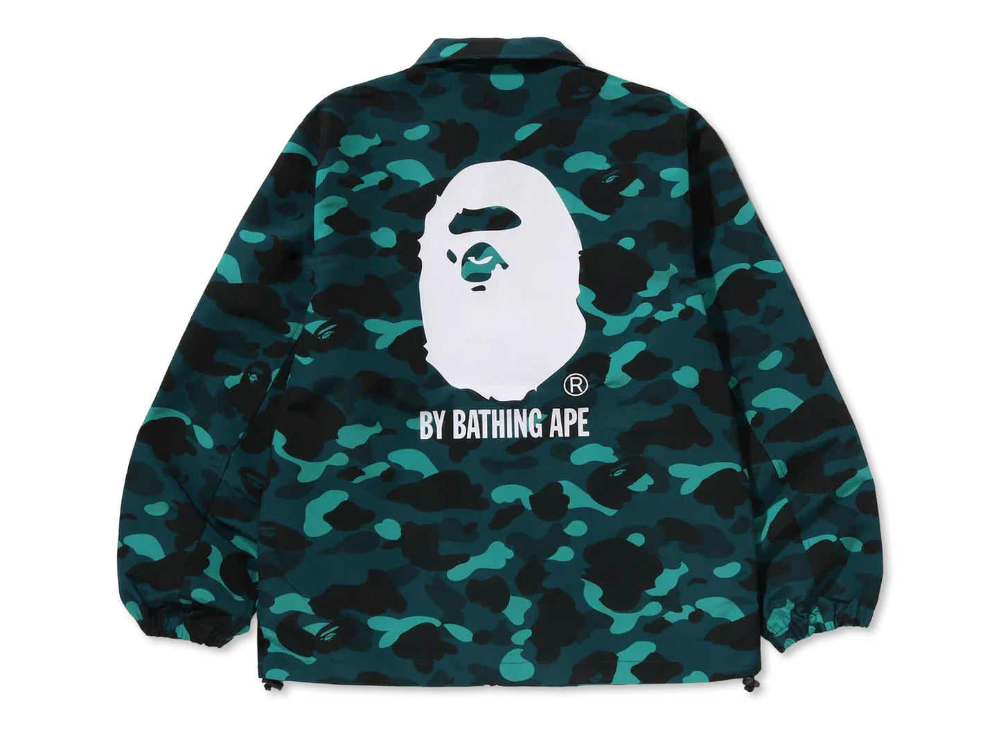A Bathing Ape Color Camo Coach Jacket in Green — view 2