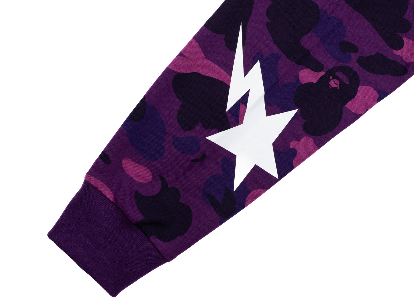 A Bathing Ape Color Camo L/S Tee in Purple - view 2