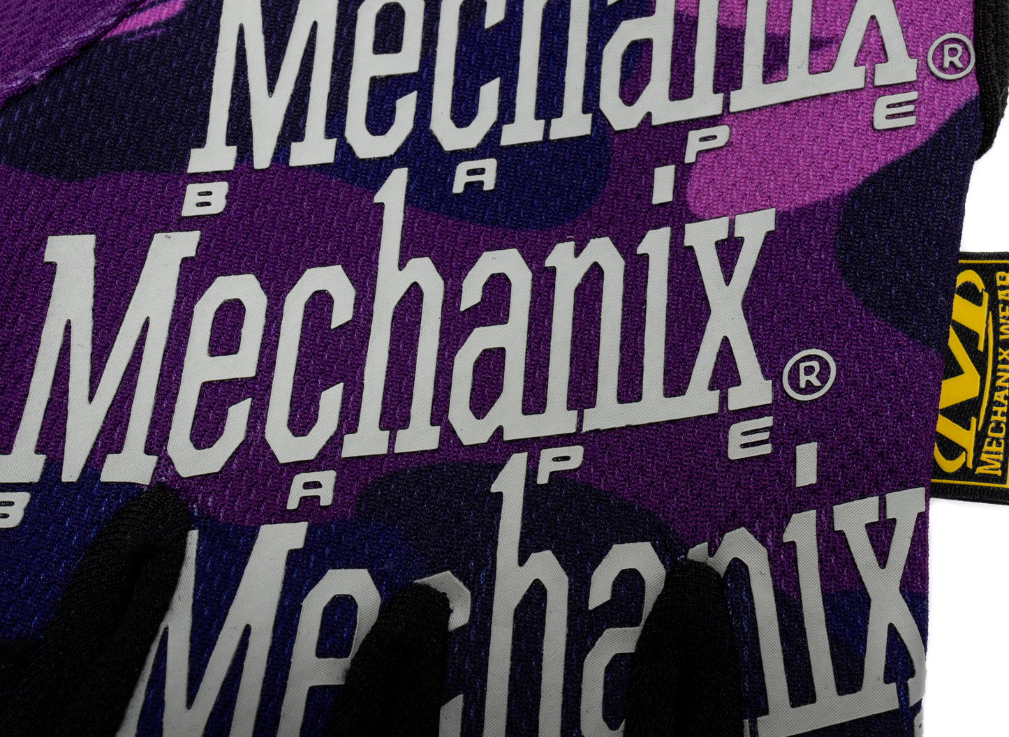 A Bathing Ape Color Camo Mechanix Wear Gloves in Purple - view 2
