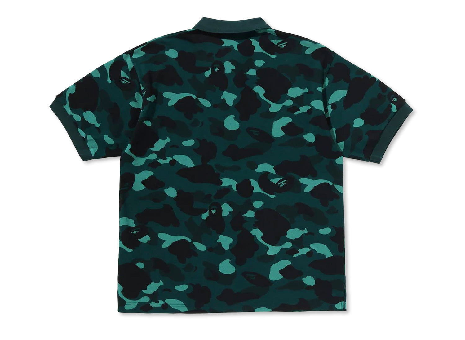 A Bathing Ape Color Camo One Point Relaxed Fit Polo in Green — view 2