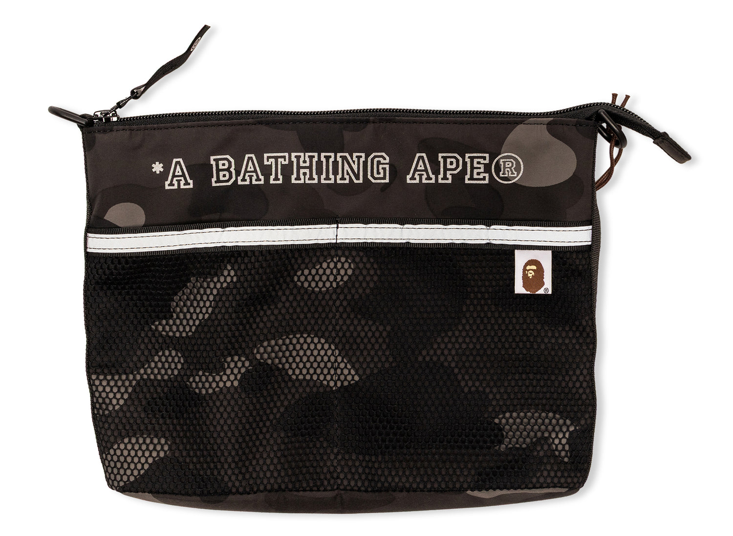 A Bathing Ape Color Camo Sacoche in Black