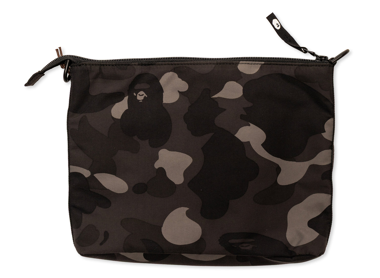 A Bathing Ape Color Camo Sacoche in Black - view 2