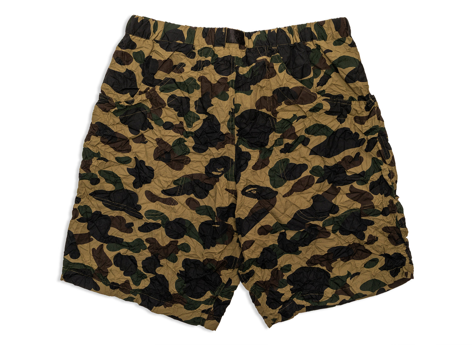 A Bathing Ape Crinkle Effect 1stCamo Climbing Shorts - view 3