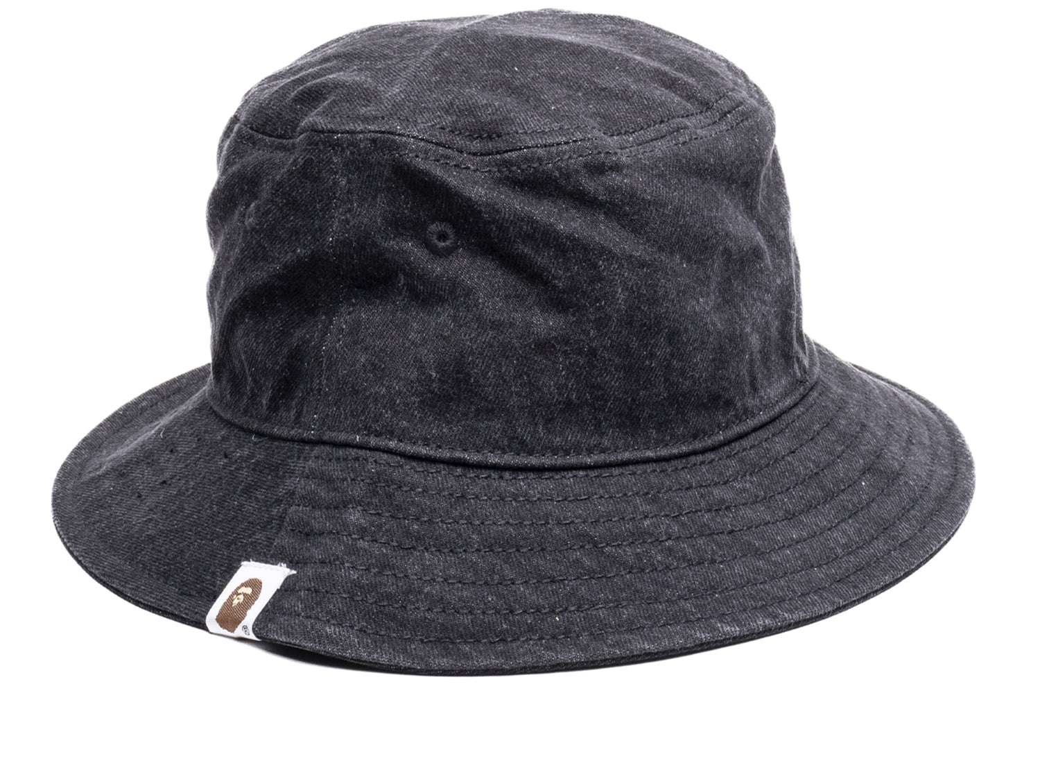 A Bathing Ape Denim Bucket black Hat - view 2
