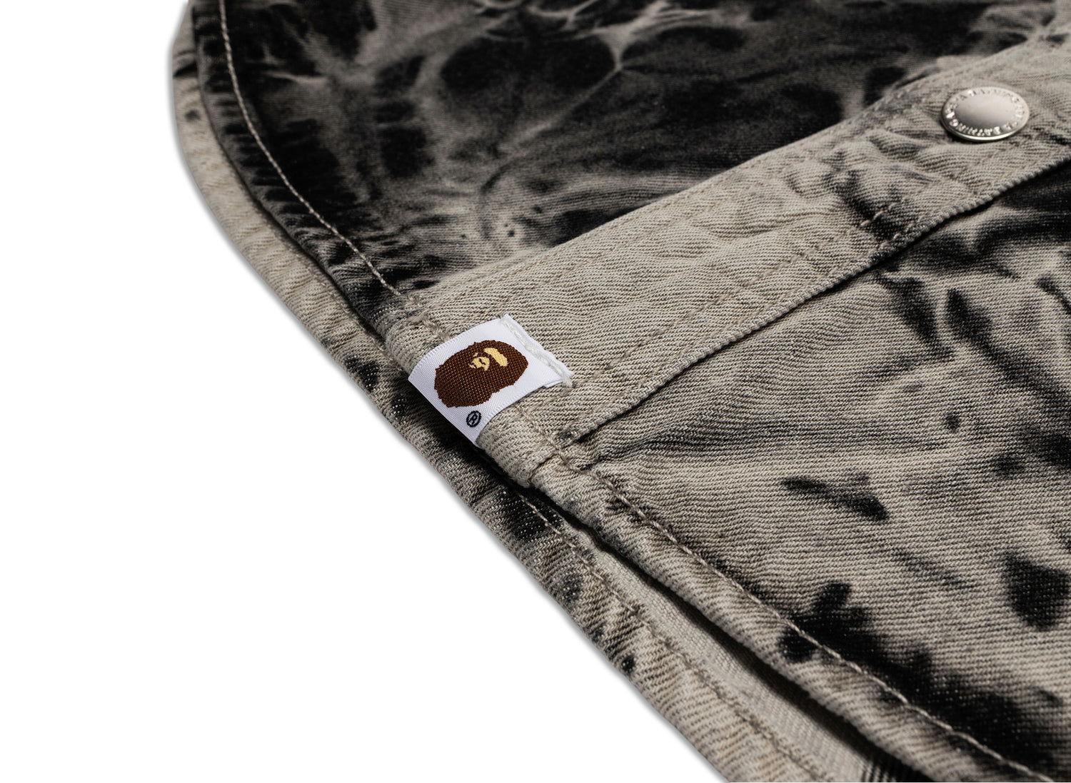 A Bathing Ape Destroy Bleached Ape Logo Shirt - view 2