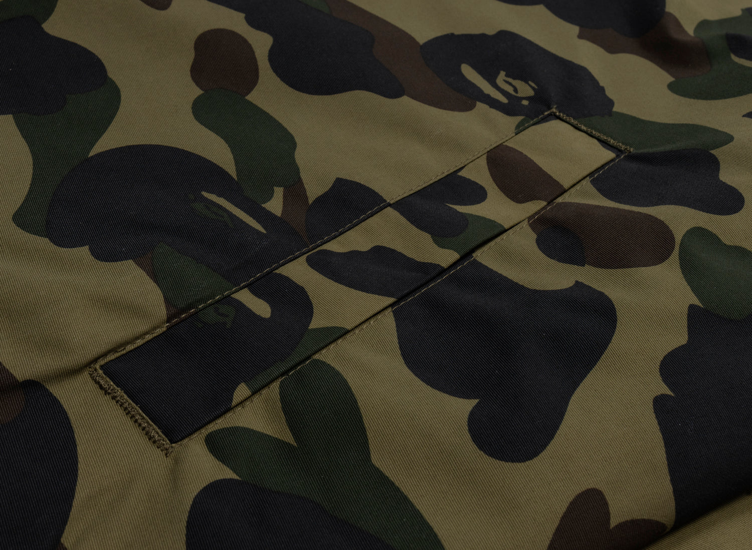 A Bathing Ape Gore-Tex Wind Stopper 1st Camo Relaxed Coach Jacket in Green - view 2